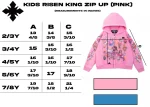 We Are Righteous Kids Risen King Cropped Zip (Pink) (1)