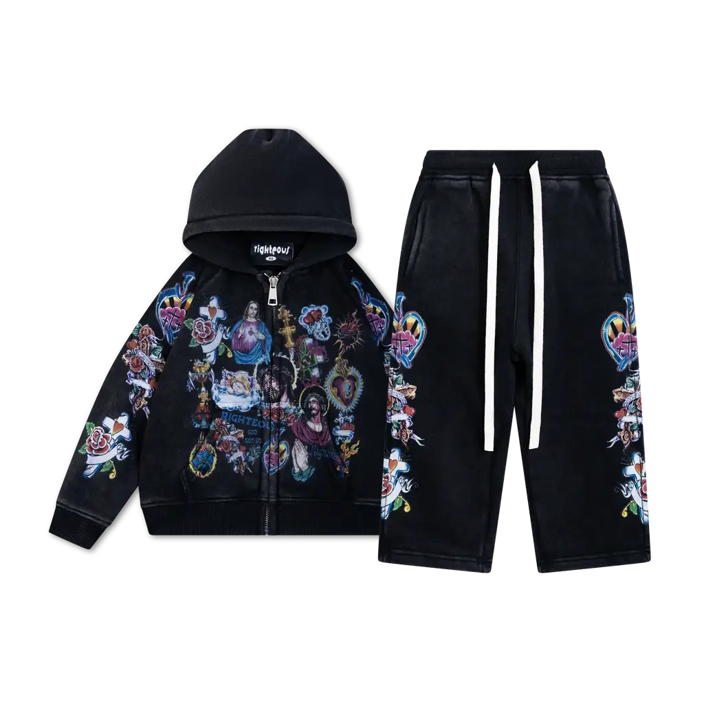 We Are Righteous Kids Risen King Cropped Zip Tracksuit (2) We Are Righteous Kids Risen King Cropped Zip Tracksuit (2)