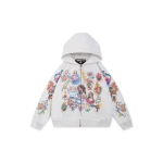 We Are Righteous Kids Risen King Cropped Zip Tracksuit (Grey) (3)