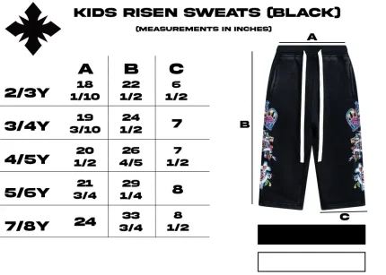 We Are Righteous Kids Risen King Sweats (Black) (1)