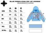We Are Righteous Risen King Cropped Zip (Blue) (1)