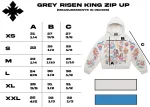 We Are Righteous Risen King Cropped Zip Hoodie (Grey) (2)