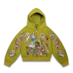 We Are Righteous Risen King Cropped Zip (Moss) (2)