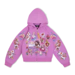 We Are Righteous Risen King Cropped Zip (Purple) (1)