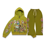 We Are Righteous Risen King Cropped Zip Tracksuit (Moss) (3)