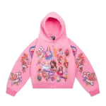 We Are Righteous Risen King Cropped Zip Tracksuit (Pink) (3)
