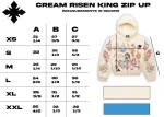 We Are Righteous Risen King Cropped Zip Up (Cream) (1)