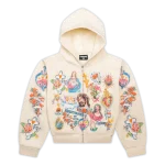 We Are Righteous Risen King Cropped Zip Up (Cream) (2)
