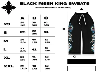 We Are Righteous Risen King Sweats (Black) (1)