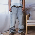 We Are Righteous Thrashed Baggy Denim Jeans (1)