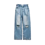 We Are Righteous Thrashed Baggy Denim Jeans (2)