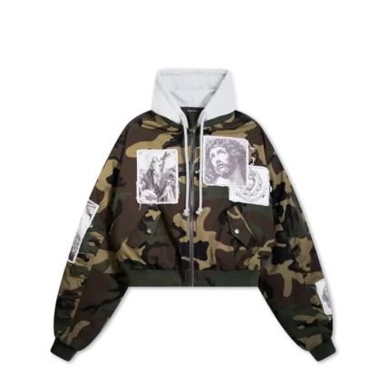 Green We Are Righteous Redeemed Bomber Jacket