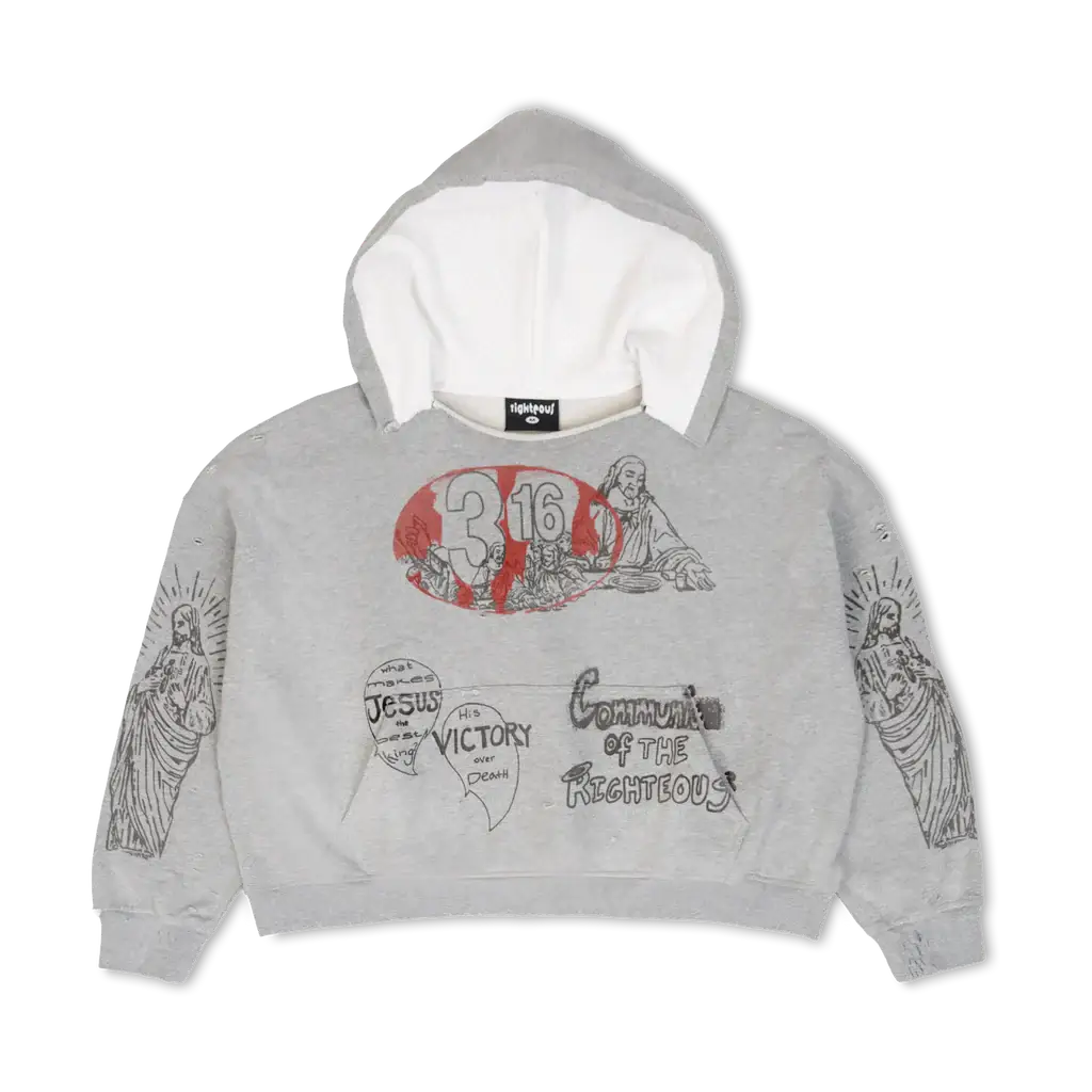We Are Righteous “316” Distressed Hoodie We Are Righteous “316” Distressed Hoodie